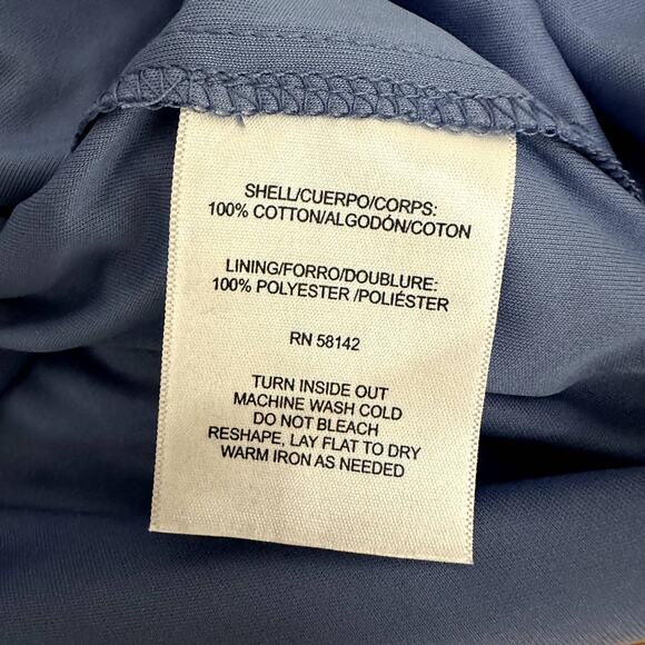 London Times Blue White Floral Daisy Eyelet Ruffle Shirt Dress 4P P4 4 Petite - Picture 11 of 13